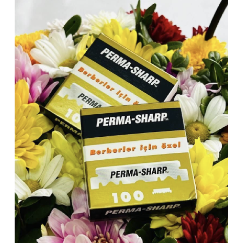 Леза половинки Perma-Sharp — 100 шт, нержавіюча сталь із тефлоном, для хіджами та бар'єрів, виробництво Туреччина