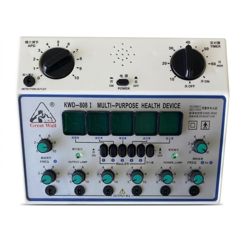 KWD-808i — 6-канальний міостимулятор з акупунктурою та 5 видами хвиль для реабілітації