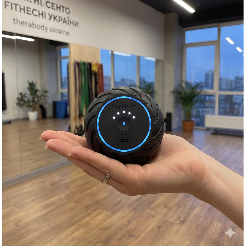Theragun Wave Duo — вібраційний рол для спини, шиї та литок з Bluetooth і 5 рівнями інтенсивності для масажних кабінетів і SPA