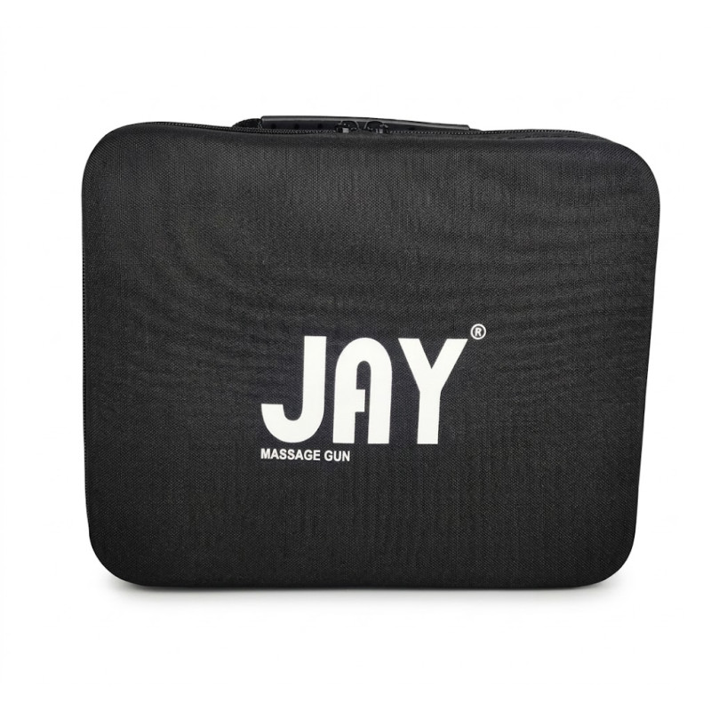 JAY Pro — перкусійний масажер з 30 рівнями швидкості, 7 насадками та 6-годинним акумулятором для кабінетів і спорту
